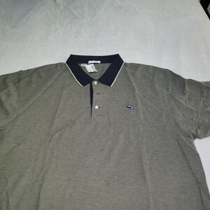 Cutter & Buck Men's Polo Shirt - Navy Blue and Gray Penn State XXL